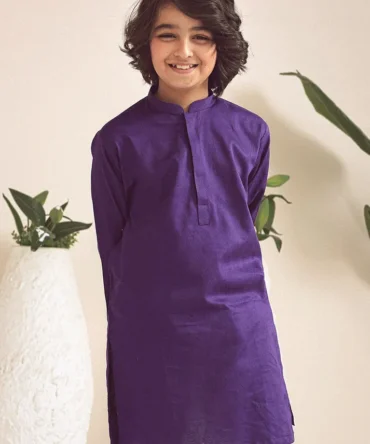 Boys Purple Kurta