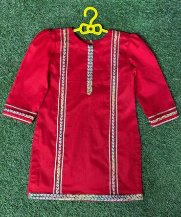 Girl Red cotton suit