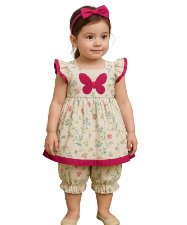 Pink girl cotton Suit